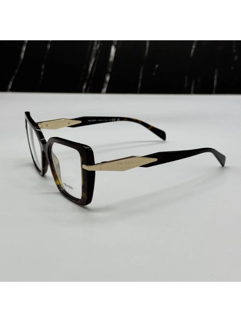 NWT Prada PR03ZV 2AU1O1 Havana Brown Butterfly Women Eyeglasses PR 03ZV